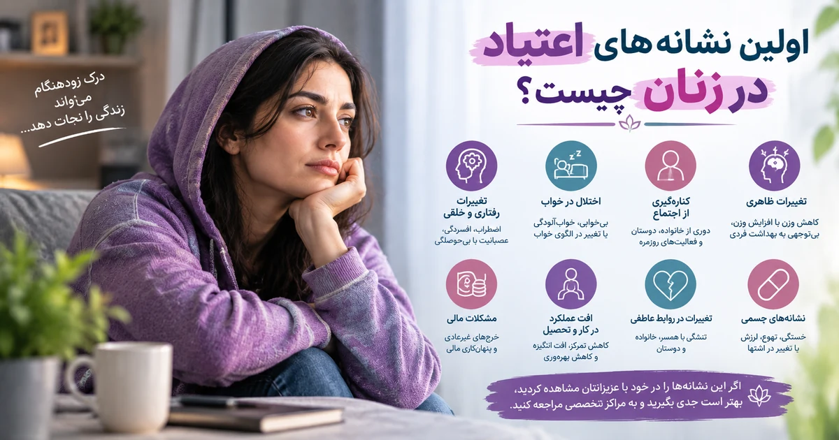 اولین نشانه اعتیاد